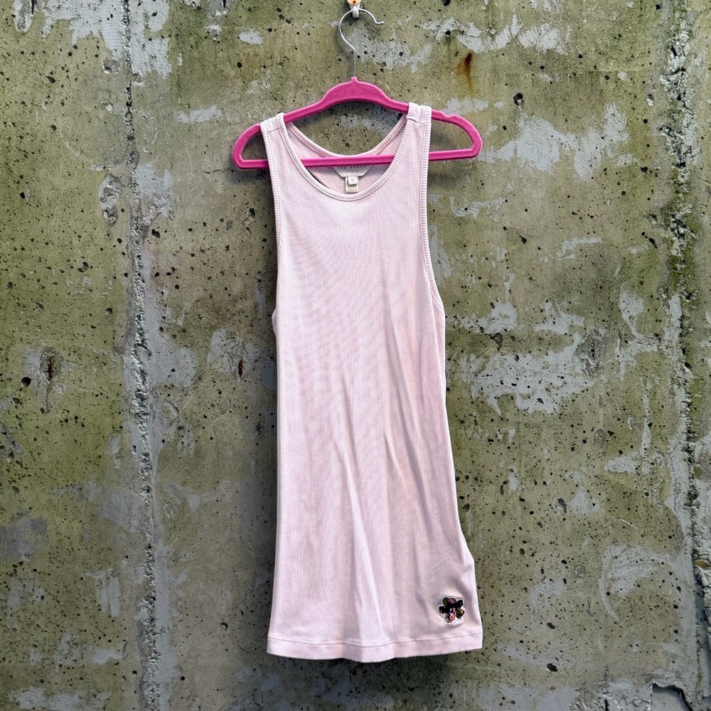 Ted Baker Rib Racerback Tank Size 0, Pale Pink - Picture 4 of 14